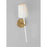 Visual Comfort Studio Monroe 1-Lt Tail Sconce, Brass/White Linen