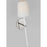 Visual Comfort Studio Monroe 1-Lt Tail Sconce, Nickel/White Linen