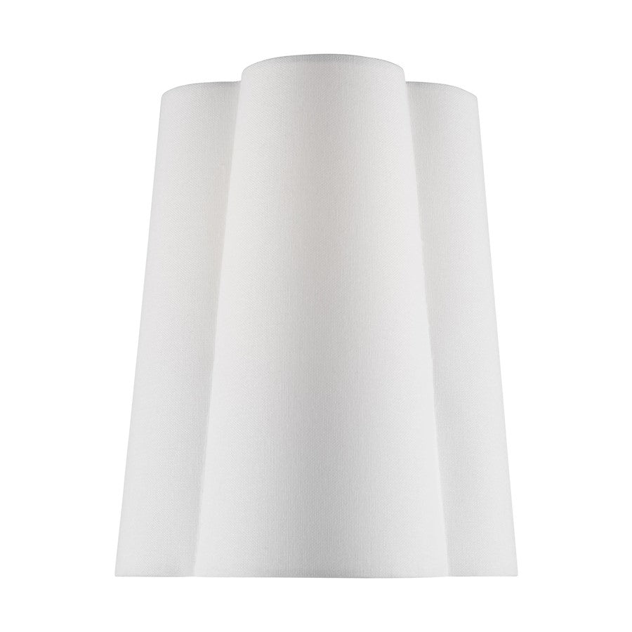 Visual Comfort Studio Bronte 1-Lt Bronte SM Sconce, BS/WH Linen - KSW1111BBS