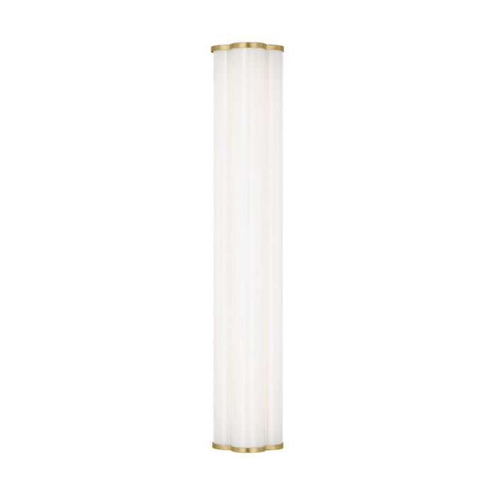 Visual Comfort Studio Freya 1Lt 23" Wall Sconce, Brass/Milk - KSW1151BBS-L1