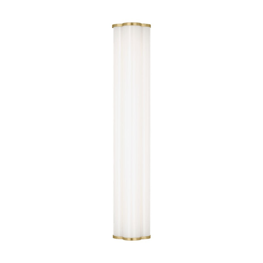 Visual Comfort Studio Freya 1Lt 23" Wall Sconce, Brass/Milk - KSW1151BBS-L1