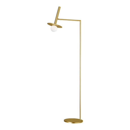 Visual Comfort Studio Nodes 1-Lt Floor Lamp, Burnished/Milk - KT1011BBS2