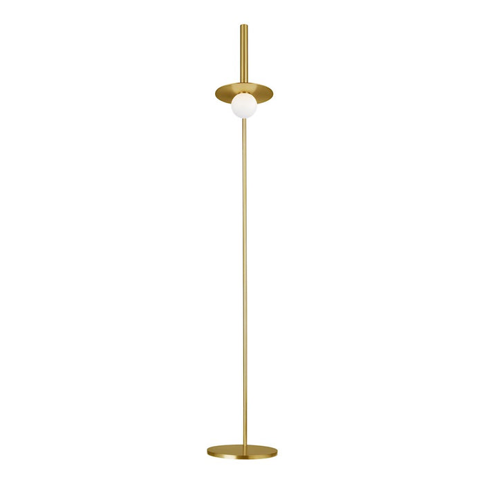 Visual Comfort Studio Nodes 1-Lt Floor Lamp, Burnished/Milk