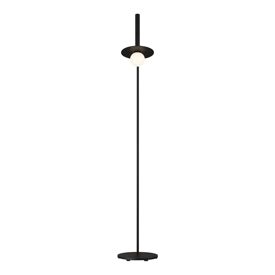 Visual Comfort Studio Nodes 1 Light Floor Lamp, Midnight/Milk White - KT1011MBK2