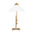 Visual Comfort Studio Franklin 1-Lt Table Lamp, Brass/White Linen - KT1281BBS1