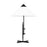 Visual Comfort Studio Franklin 1-Lt Table Lamp, Deep BZ/WH Linen