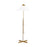 Visual Comfort Studio Franklin 1-Lt Floor Lamp, Brass/White Linen - KT1291BBS1