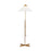 Visual Comfort Studio Franklin 1-Lt Floor Lamp, Brass/White Linen