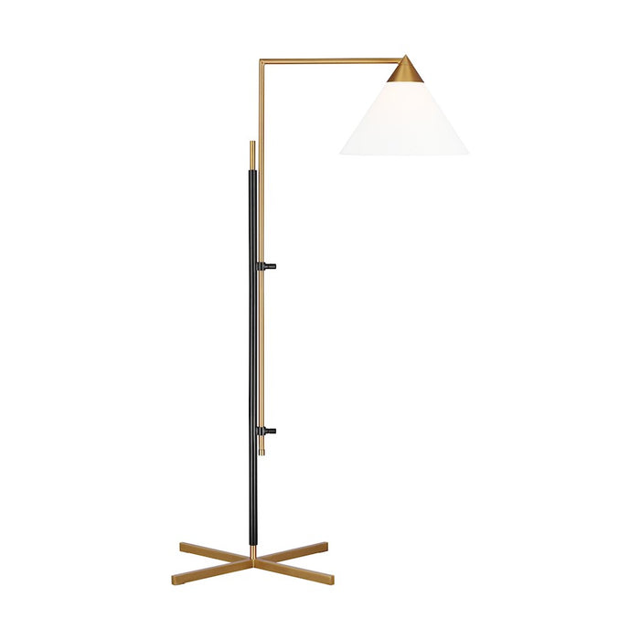 Visual Comfort Studio 1301 Franklin 1-Lt Floor Lamp, BS/BZ/WH - KT1301BBSBNZ1