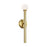 Visual Comfort Studio Nodes 1-Lt Sconce, Burnished Brass/Milk White