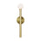 Visual Comfort Studio Nodes 1-Lt Sconce, Burnished Brass/Milk White