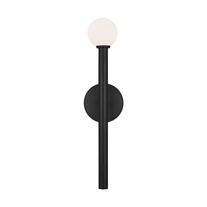 Visual Comfort Studio Nodes 1 Light Sconce, Midnight/Milk White