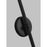 Visual Comfort Studio Nodes 1-Lt Large Pivot Sconce, Black/Milk