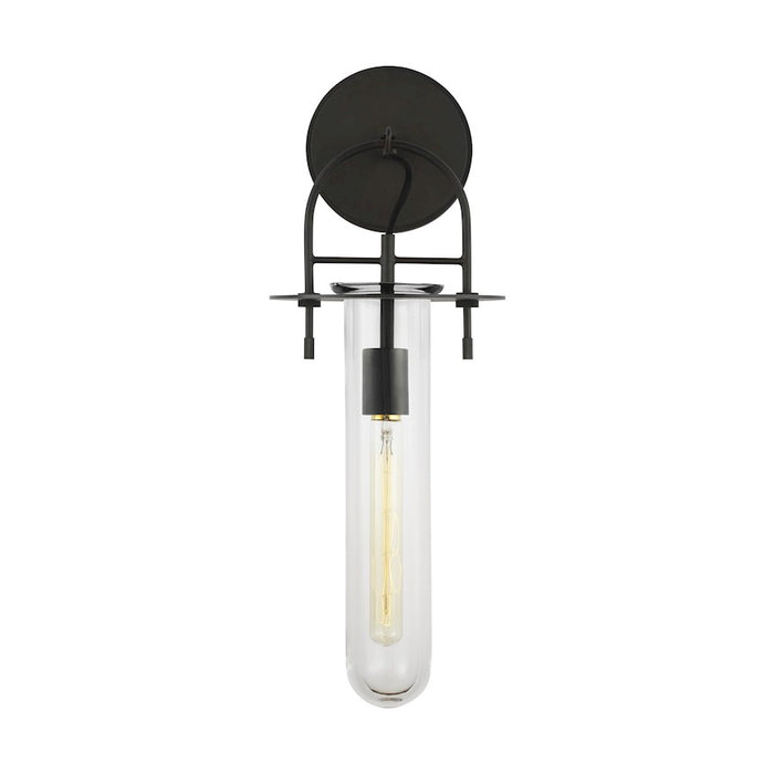 Visual Comfort Studio Nuance 1 Light Sconce, Aged Iron/Clear - KW1061AI