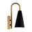 Visual Comfort Studio Cambre 1-Lt SM Task Sconce, Black/Brass