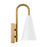 Visual Comfort Studio Cambre 1-Lt SM Task Sconce, White/Brass