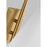 Visual Comfort Studio Cambre 1-Lt SM Task Sconce, White/Brass