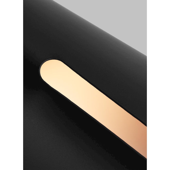 Visual Comfort Studio Cambre 1-Lt Small Sconce, Midnight/Brass