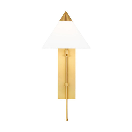 Visual Comfort Studio Franklin 1-Lt Wall Sconce, Brass/White Linen - KWL1121BBS