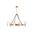 Visual Comfort Studio Katie 8-Lt Large Chandelier, Time Worn BS/WH - LC1018TWB