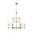 Visual Comfort Studio Robert 9-Lt Large Chandelier, Time Worn BS/WH