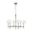 Visual Comfort Studio Robert 6-Lt Med Chandelier, Pol Nickel/White - LC1076PN