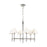 Visual Comfort Studio Robert 6-Lt Med Chandelier, Pol Nickel/White
