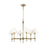 Visual Comfort Studio Robert 6-Lt Med Chandelier, Time Worn BS/WH