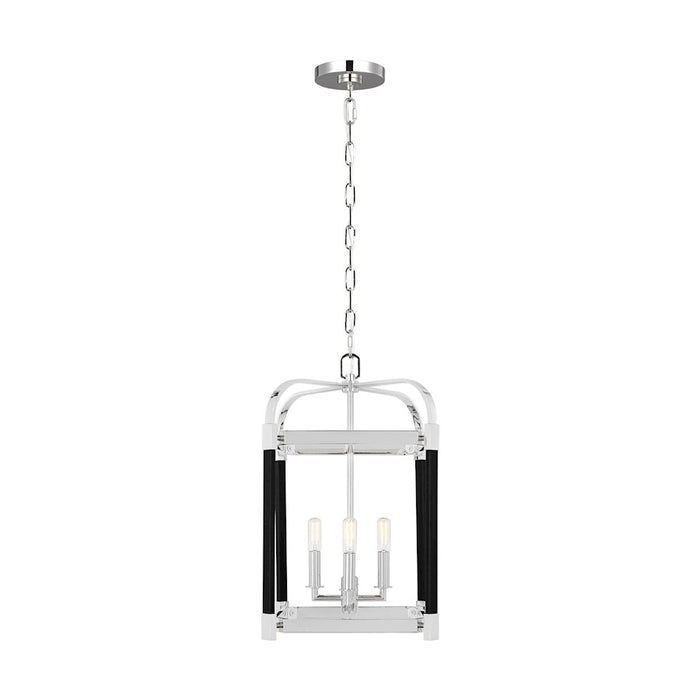 Visual Comfort Studio Hadley 4 Light Small Lantern, Polished Nickel - LC1134PN