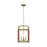 Visual Comfort Studio Hadley 4 Light Small Lantern, Time Worn Brass - LC1134TWB