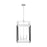 Visual Comfort Studio Hadley 6 Light Large Lantern, Polished Nickel - LC1156PN