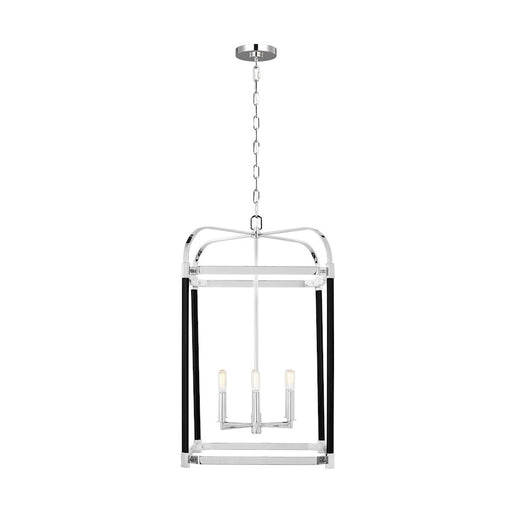 Visual Comfort Studio Hadley 6 Light Large Lantern, Polished Nickel - LC1156PN