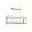 Visual Comfort Studio Hadley 5-Lt Linear Chandelier, Time Worn Brass