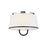 Visual Comfort Studio Katie 2 Light Med Flush, Nickel/Milk White