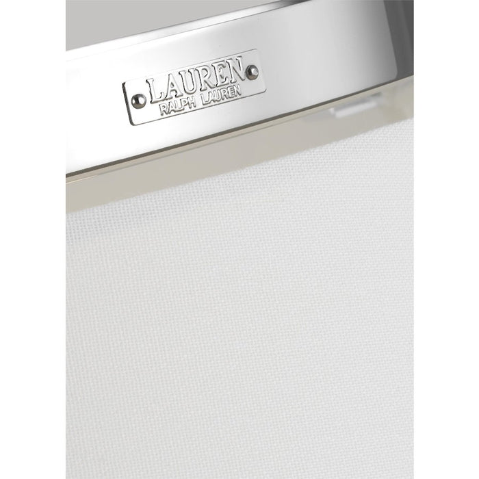 Visual Comfort Studio Katie 2 Light Med Flush, Nickel/Milk White