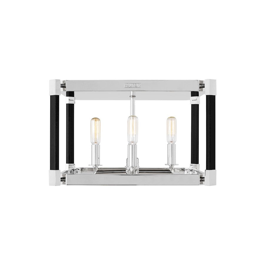 Visual Comfort Studio Hadley 4 Light Flush Mount, Polished Nickel - LF1034PN