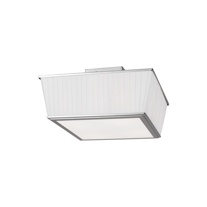 Visual Comfort Studio Esther 4-Lt Flush, Pol Nickel/Milk White