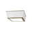 Visual Comfort Studio Esther 4-Lt Flush, Time Worn Brass/Milk White