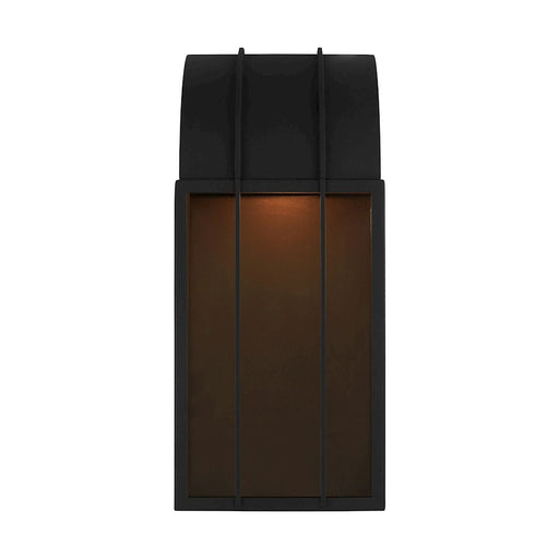 Visual Comfort Studio Veronica 1-Lt Med Wall Lantern, Black/Clear - LO1051TXB-L1