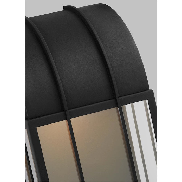 Visual Comfort Studio Veronica 1-Lt Med Wall Lantern, Black/Clear