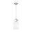 Visual Comfort Studio Hazel 1-Lt Mini Pendant, Pol Nickel/Milk White - LP1011PN