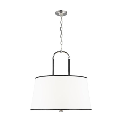 Visual Comfort Studio Katie 4-Lt Large Pendant, Pol Nickel/Milk White - LP1024PN