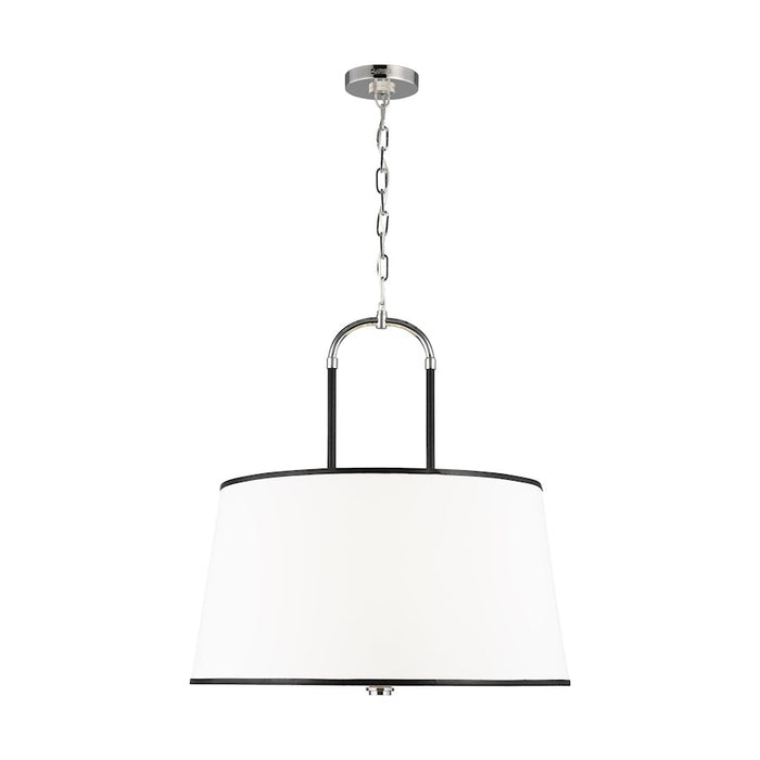 Visual Comfort Studio Katie 4-Lt Large Pendant, Pol Nickel/Milk White - LP1024PN