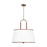 Visual Comfort Studio Katie 4-Lt Large Pendant, Time Worn Brass/Milk - LP1024TWB