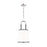 Visual Comfort Studio Katie 1-Lt Med Pendant, Pol Nickel/Milk White - LP1031PN