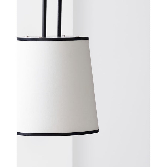 Visual Comfort Studio Katie 1-Lt Med Pendant, Pol Nickel/Milk White