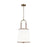 Visual Comfort Studio Katie 1 Light Medium Pendant, Brass/Milk White - LP1031TWB