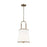 Visual Comfort Studio Katie 1 Light Medium Pendant, Brass/Milk White