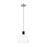 Visual Comfort Studio Hadley 1-Lt Small Pendant, Nickel/Milk White - LP1041PNMG