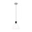 Visual Comfort Studio Hadley 1-Lt Small Pendant, Nickel/Milk White